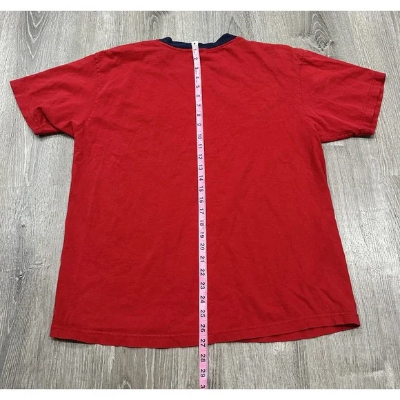 Tommy Hilfiger Shirt Men's XL Red Logo Vintage 90s Tommy Jeans miUSA TShirt - Picture 6 of 8